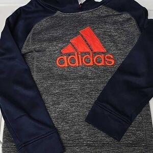 Adidas Dark Blue and Heather Gray Sweatshirt